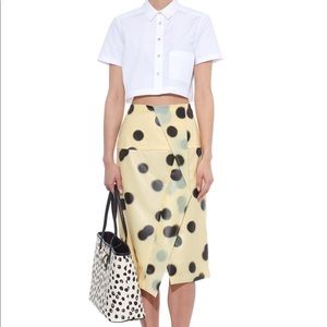 Marc by Marc Jacobs latex misty polkadot skirt sz6